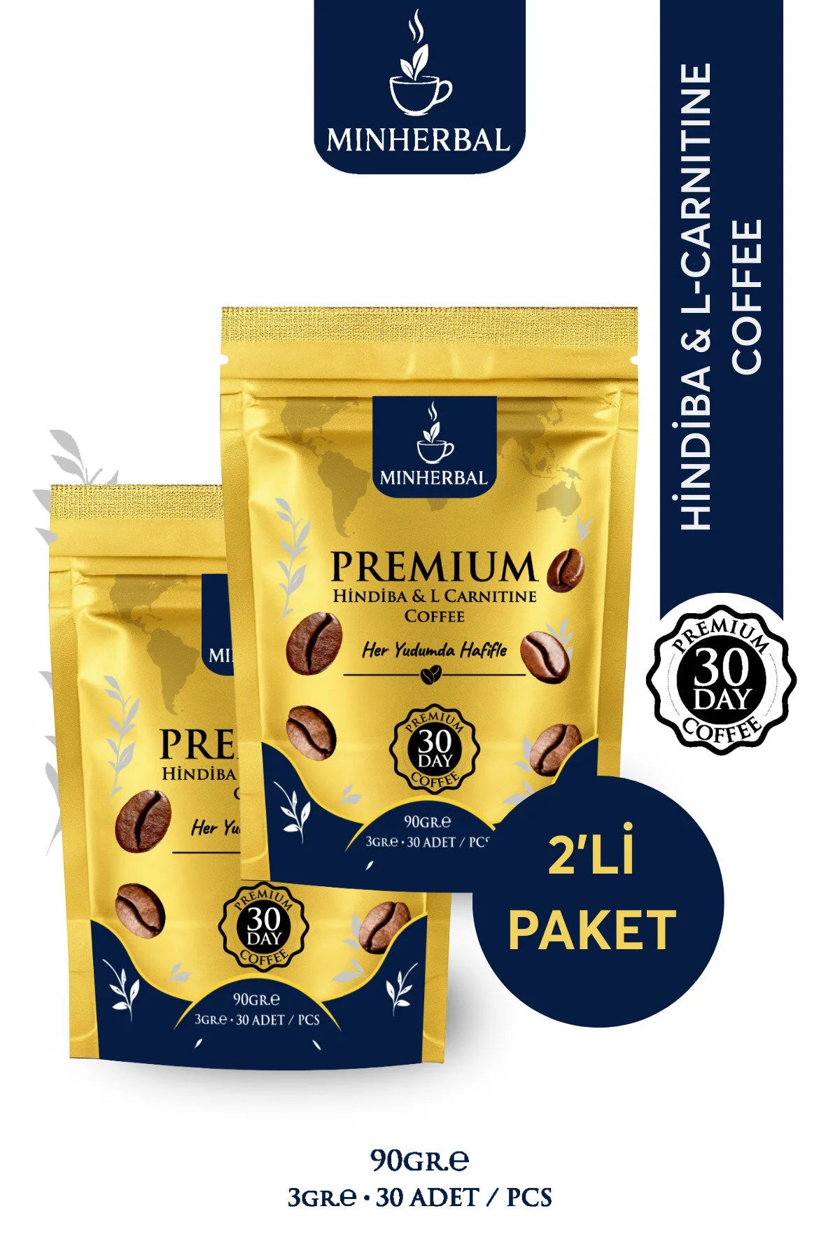 2'li Set - L- Carnitine Destekli Zayıflamaya Yardımcı Çözünebilir Kahve