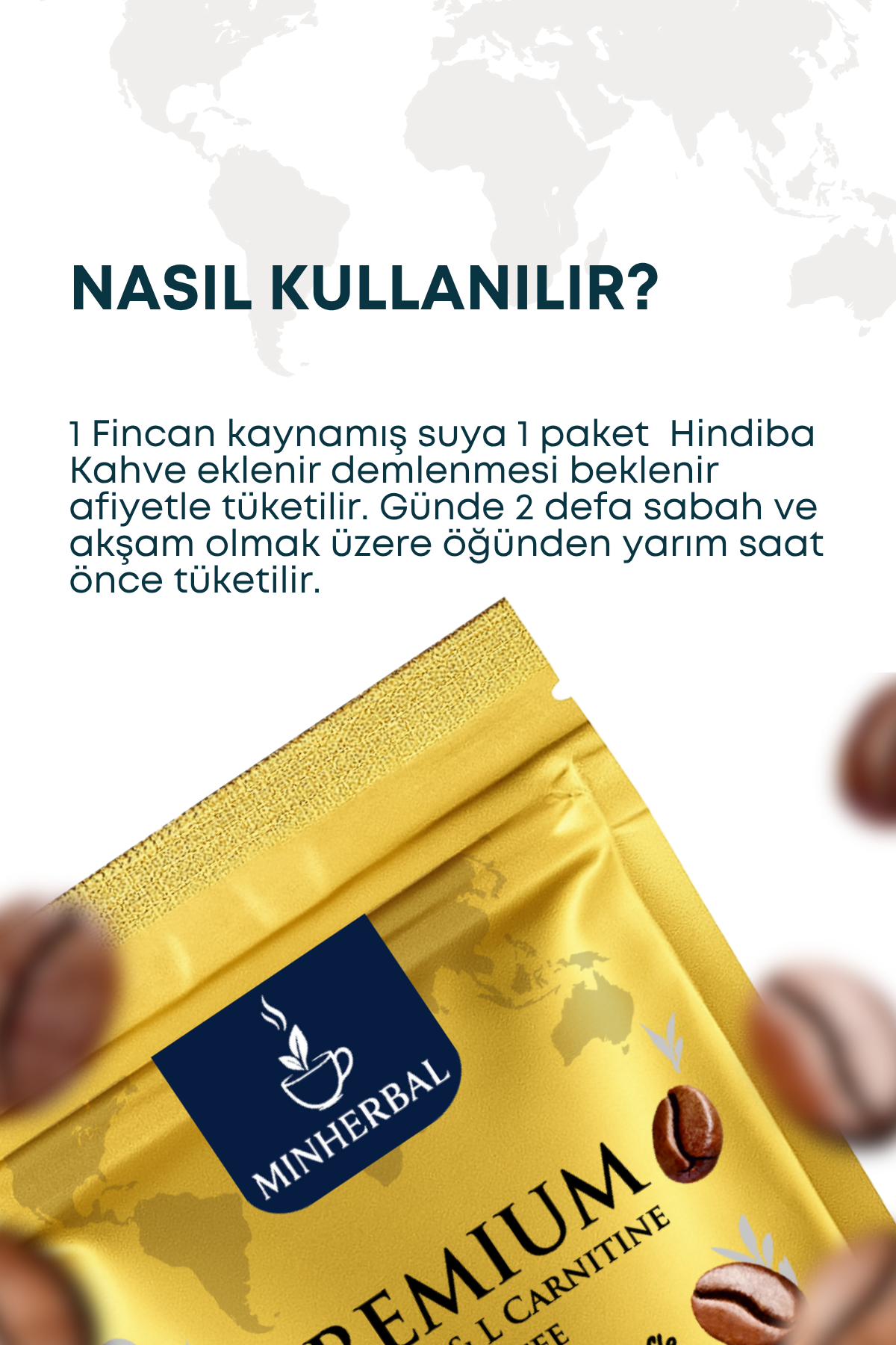 L- Carnitine Destekli Zayıflamaya Yardımcı Çözünebilir Kahve